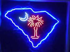 New South Carolina Palmetto Tree Moon Neon Light Sign 20