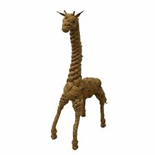 Tabletop Twisted Rope Giraffe Natural Figurine Brown 3