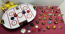 RARE 2010 Club Penguin Air Hockey Set with 27+ Mix n Match Figures READ picture