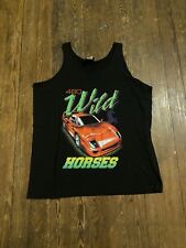 Vtg  1992  Ferrari 480 CI Wild Horses Muscle Shirt/Tank Top sz XL  picture