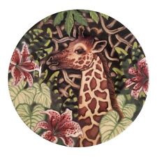 Vintage Fitz & Floyd Exotic Jungle Giraffe Salad Plate 9.25