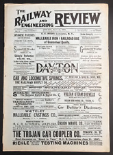Antique July 31, 1897 Railway & Engineering Review Train Locomotive Magazine picture