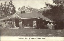 Banff AB Alberta Imperial Bank of Canada c1910 Postcard picture