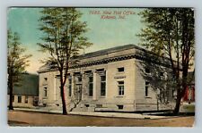 Kokomo Indiana, UNITED STATES NEW POST OFFICE, c1912 Vintage Postcard picture
