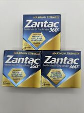 3x Pack Zantac 360 Prevent/Relieve Heartburn 25 Tabs Each Famotidine Exp 12/25 + picture