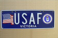 USAF United States Air Force number plate, VIC Australia Special Issue, 1990's picture