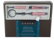 CROSS Pink Ballpoint Pen & Mini Pen Key Ring Set - Gift Box Included picture