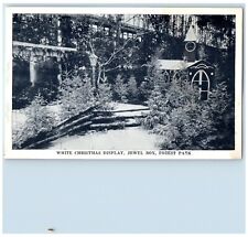 1940 White Christmas Display Jewel Box Forest Park St Louis Missouri MO Postcard picture