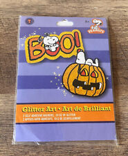 Peanuts Halloween Glitter Art Kit COLORBOK Snoopy Pumpkin NEW picture
