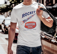ON SALE: Cool Vintage ROCKET Oil Can Graphic T-Shirt *NEW* picture