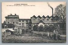 Cigarette Paper Factory ~ Usine Abadie LE THEIL Orne France Antique Postcard 10s picture