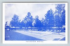 Folkston GA, Motel, Street View, Swimming Pool, Georgia Vintage Postcard picture