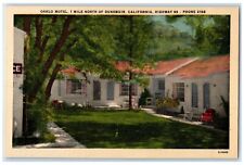 c1930's Oaklo Motel 1 Mile North Of Dunsmuir California CA Vintage Postcard picture