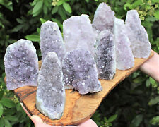 CRAZY CHEAP Gray Lavender Amethyst Cut Base Crystal Geodes - Closeout Amethyst picture