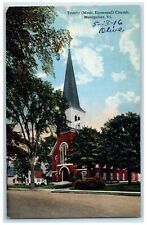 c1910 Trinity Methodical Episcopal Church Building Tower Montpelier VT Postcard picture
