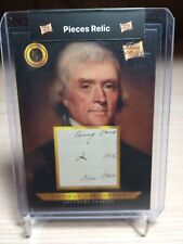 2023 Pieces of the Past Founders Edition Thomas Jefferson Handwritten Relic #3 a picture