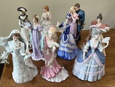Lenox Porcelain Figurines Set Of 9 Women Ladies Elegance Ball Gown picture