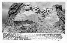 Mt Rushmore National Memorial RPPC Rise Studio #807 Postcard picture