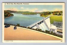 Knoxville TN-Tennessee, Norris Dam, Aerial, Antique, Vintage c1949 Postcard picture