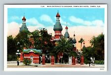 Tampa FL-Florida, Tampa Bay Hotel Grand Entrance, Antique Vintage Postcard picture