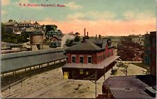 Postcard Railroad Station in Haverhill, Massachusetts picture
