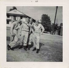 Lot of 6 VINTAGE Military Snapshots 1957 3.5x3.5 Army Buddies Boot Camp picture
