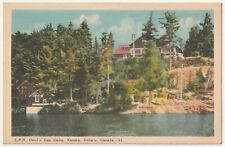 c1940s  Devil's Gap Canadian Pacific Railway Camp Kenora Ontario Canada Postcard picture