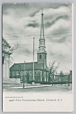 Postcard First Presbyterian Church Elizabeth New Jersey c1900's picture