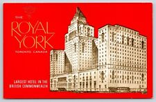 The Royal York Hotel Toronto Canada Postcard UNP Exterior Cornew View picture