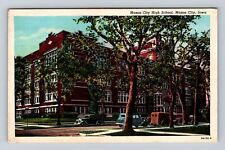 Mason City IA-Iowa, Mason City High School, Antique, Vintage Souvenir Postcard picture