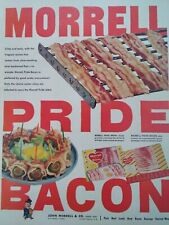 Morrell Bacon Print Ad Original Vtg 1950s Ottumwa Iowa Reddi-wip Whip Cream  picture