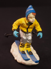 Lemax Christmas Village Town Downhill Racer 62163 Kid Skiing Ski picture