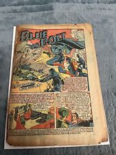 EXTREMELY RARE ORIGINAL BLUE BOLT #7 December 1940 Scarce Issue Missing 8 Pages picture