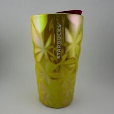 Starbucks 2024 Spring Yellow Prism Luster Ceramic Travel Mug Tumbler New picture