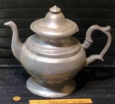Antique American Pewter Tea Pot, I. C. Lewis, Meriden, CT, c. 1847 picture