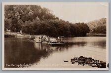 Kentucky Car Ferry Across Cumberland River RPPC Real Photo Postcard picture
