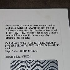2024 2023 UD BLACK PANTHER WAKANDA FOREVER Horizontal Autograph Lupita Nyong'o picture