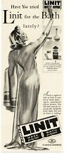 1940 Linit Bath Powder Sexy Risque Pinup Girl Art Vintage Print Ad 1 picture