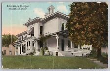 Emergency Hospital, Mansfield, Ohio Postcard 1914 Postmark See Conditions picture