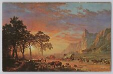 The Oregon Trail by Albert Bierstadt Butler Institute of American Art Postcard picture