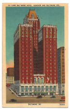 Baltimore Maryland c1940's Lord Baltimore Hotel, Hanover and Baltimore Streets picture
