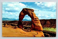 Delicate Arch Arches National Monument Utah UT Postcard PM Moab UT Cancel WOB 5c picture