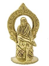 Shirdi Sai Baba Idol Brass Figurine Statue Hindu God Idol For Home Temple Decor picture