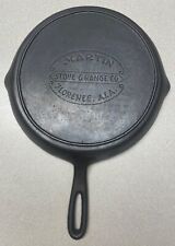Vintage Martin Stove and Range no. 7 cast iron hamburger logo skillet griddle picture