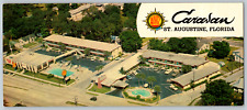 c1960s Caravan St. Augustine Florida Aerial View Vintage Bookmark Postcard picture