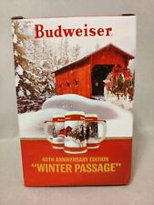 2019 Budweiser Holiday stein beer mug frm Annual Christmas series WINTER PASSAGE picture