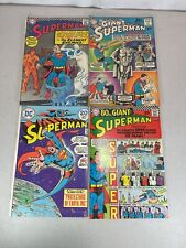 Lot of 4 DC Comics Superman #190, 193, 274 & Giant Annual #7 VG-FN+ picture