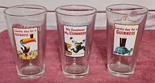 GUINNESS Draught Set Of 3 Pint Glasses Lovely Day For A My Goodness My Beer(#26) picture