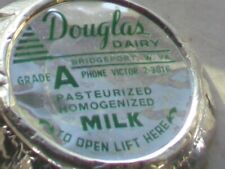 un-used Douglas Dairy milk bottle caps, West Virginia. Harrison county picture