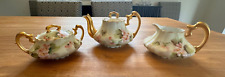 T & V Limoges Antique 3 Pc Teapot Set picture